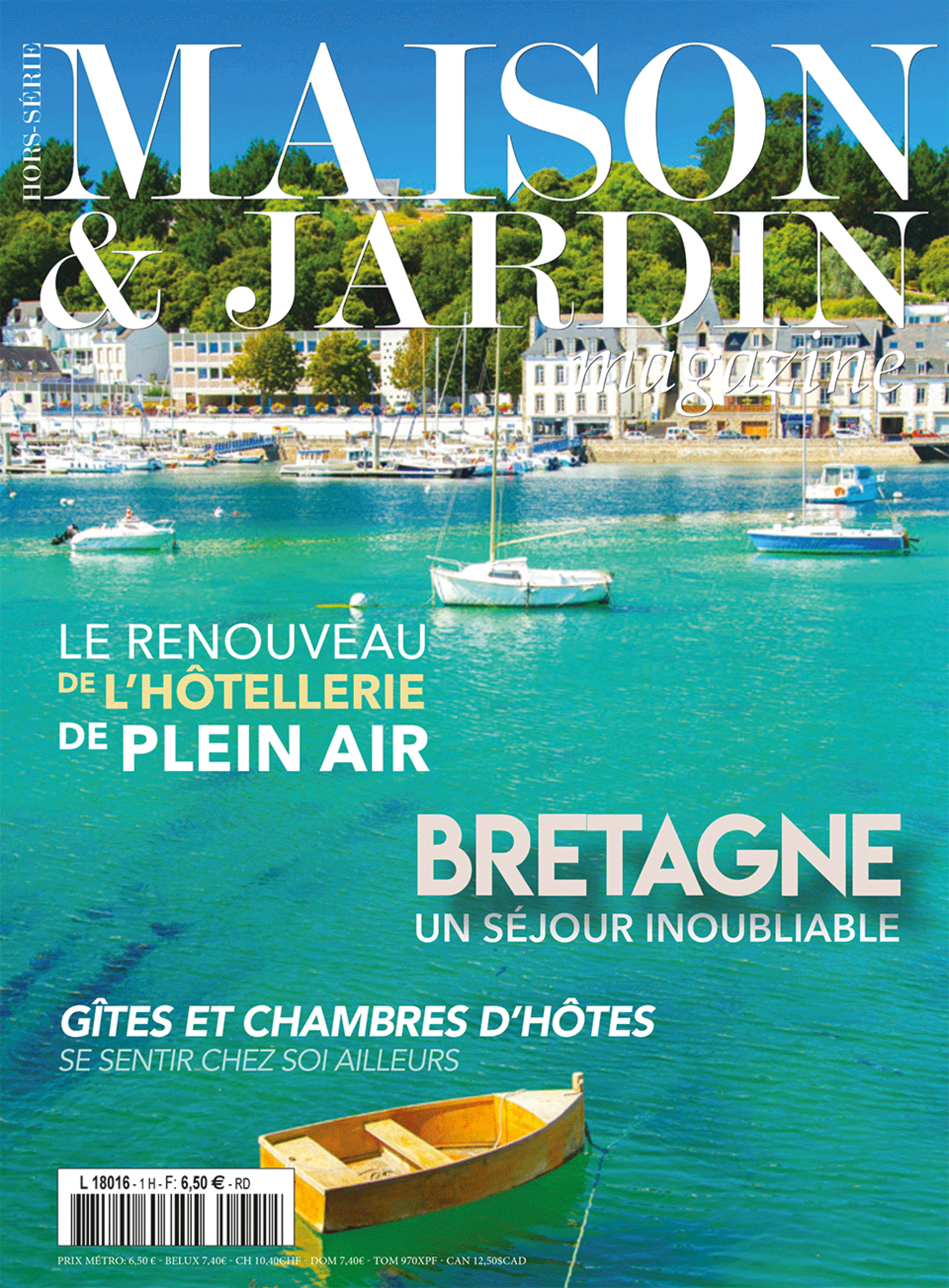 Couverture du magazine Maison et Jardin - hors série evasion Bretagne avec l'article sur le Manoir de Goaz Froment