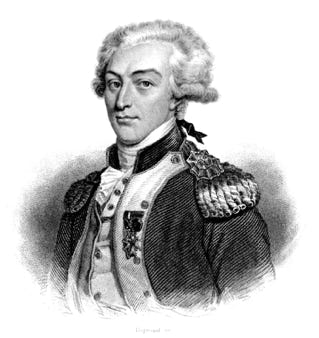 Gravure du Marquis de Lafayette