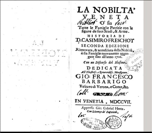 La nobilita Veneta 